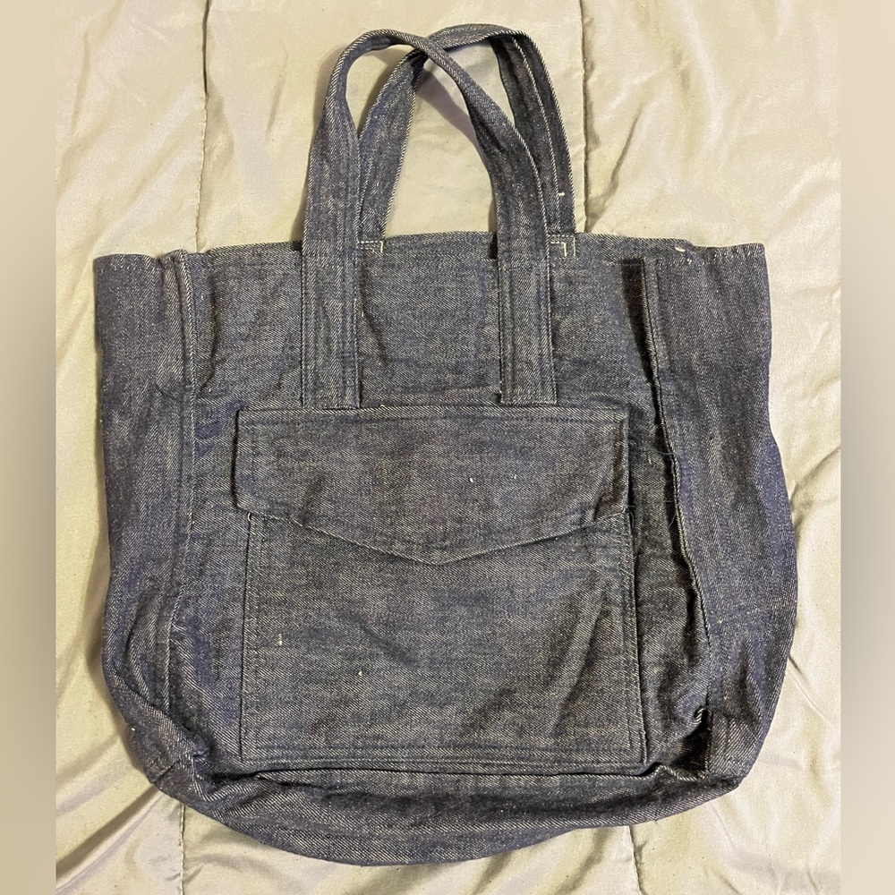 VTG 70s/80s Handmade Denim Tote Bag